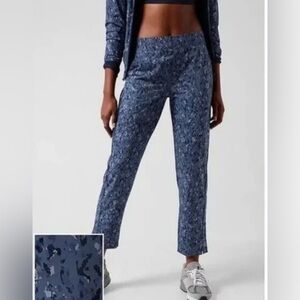 Athleta Brooklyn Ankle Pant in Captivate Chrome Blue